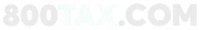 800Tax Logo White